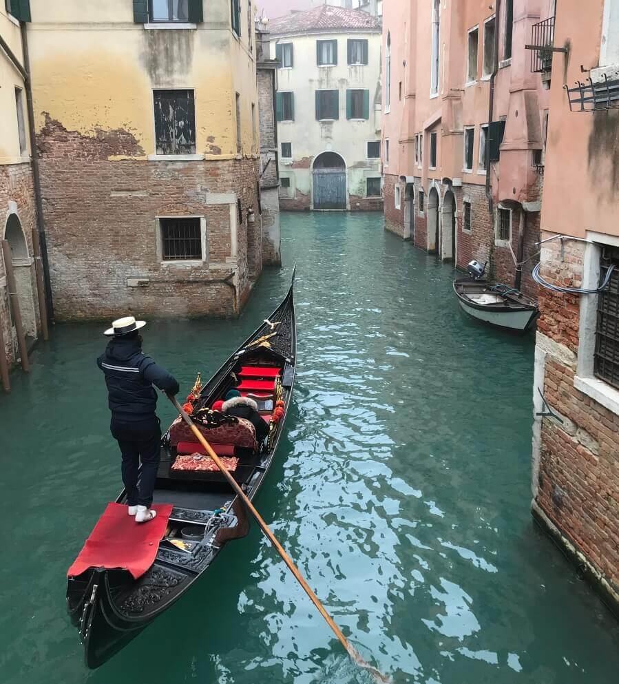 Gondel in Venetie Gondel in Venetie