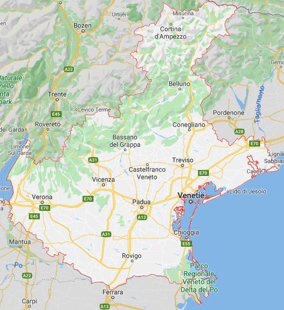 Wijnen uit de Veneto kaart