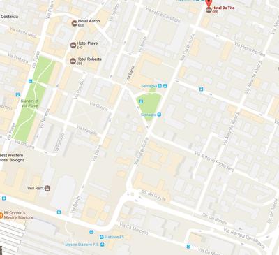 route naar hotel da Tito